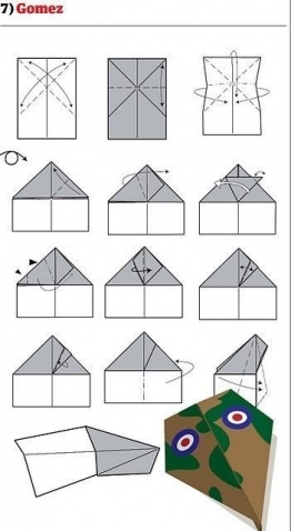 10 способов сделать бумажный самолетик!