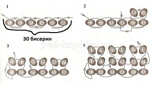 Котенок из бисера