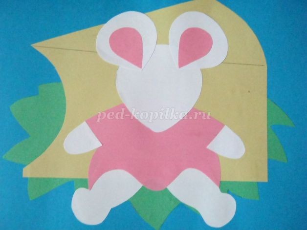 Мышка из цветной бумаги